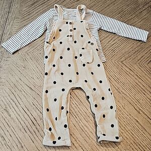 24 month polka dot overalls Jessica Simpson NWT 2 piece